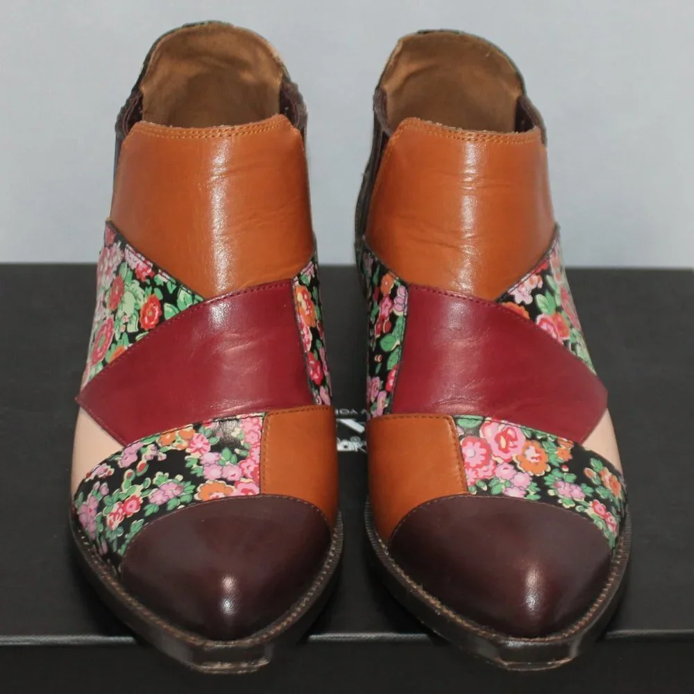 Coach Patchwork Bandit Leather Ankle Boot